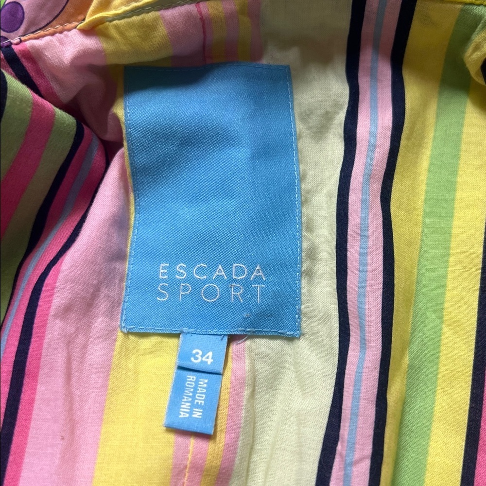 Escada Sport Floral Quilted Vest - Multicolor - Picture 4 of 6